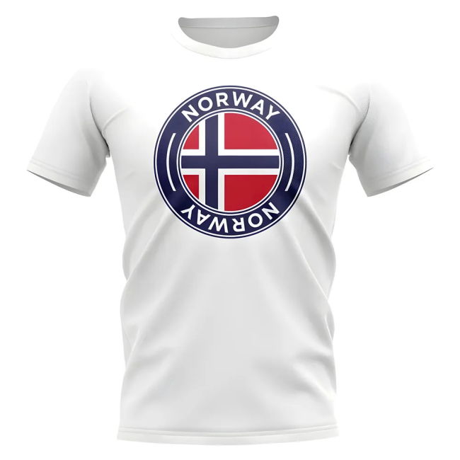 Norway Football Badge T-Shirt (White) Netherlands Euro Euro