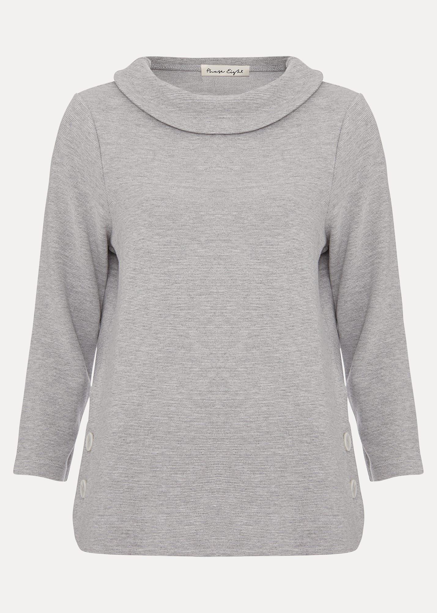 Remy Textured Cowl Neck Top