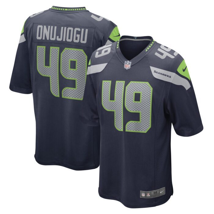 Men's Seattle Seahawks Joshua Onujiogu Nike College Navy G...