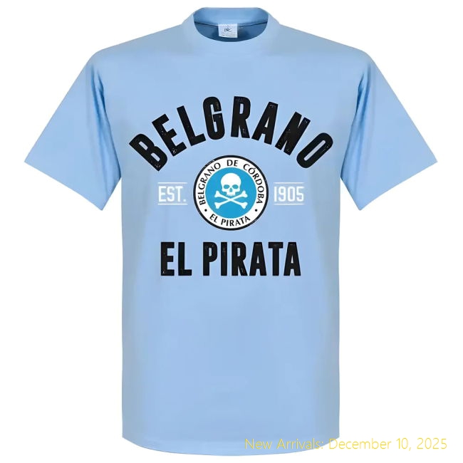 Belgrano Cordoba Established T-High-Quality Shirt - Sky - Affordable
