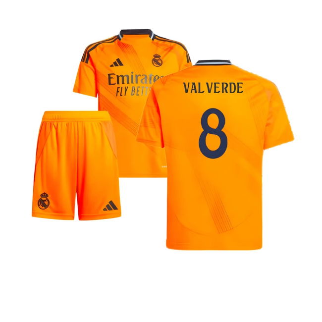 2024-2025 Real Madrid Away Football Shirt - Youth (Valverde 8)