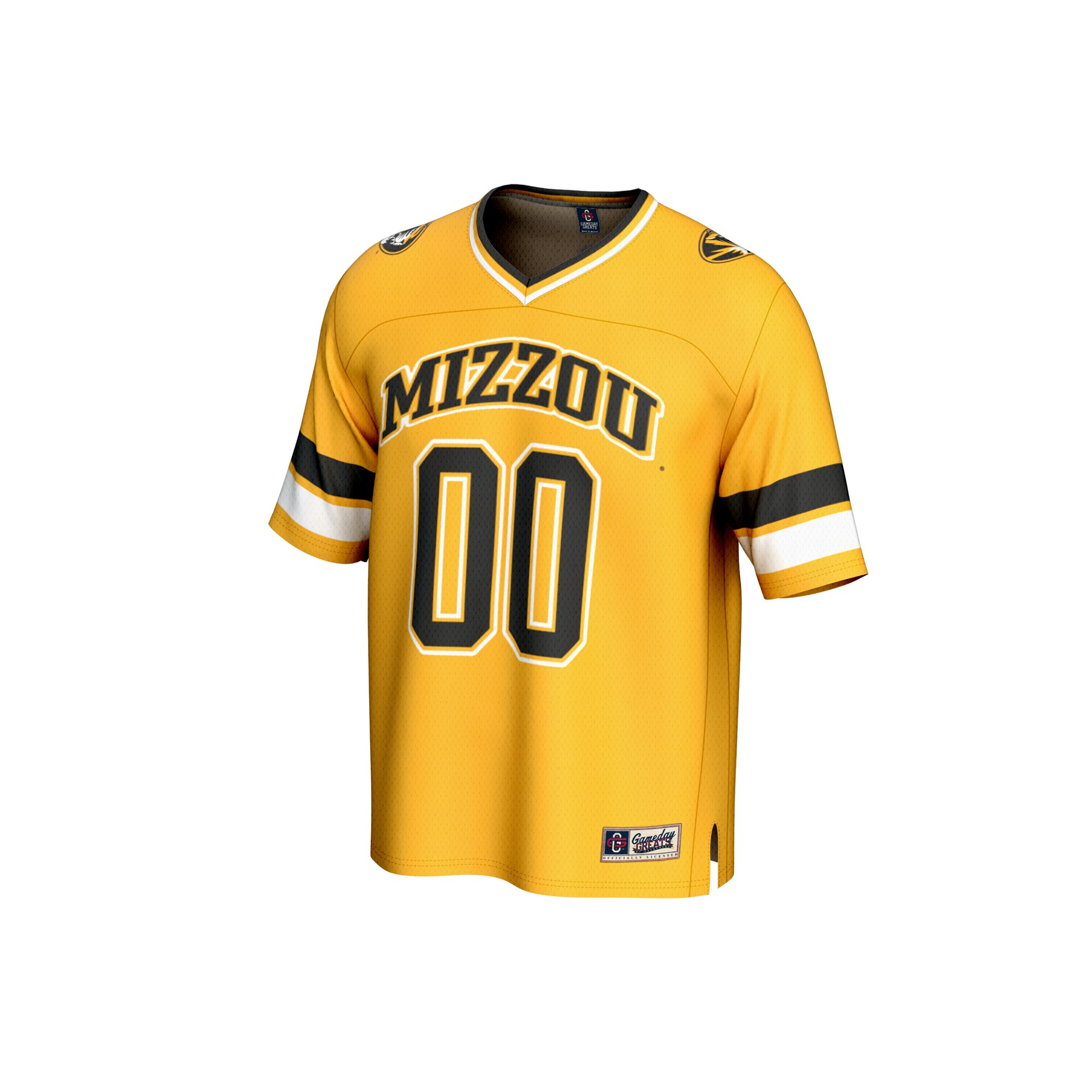Missouri Tigers GameDay Greats Unisex NIL Pick-A-Player Football Fashion Jersey - Gold
