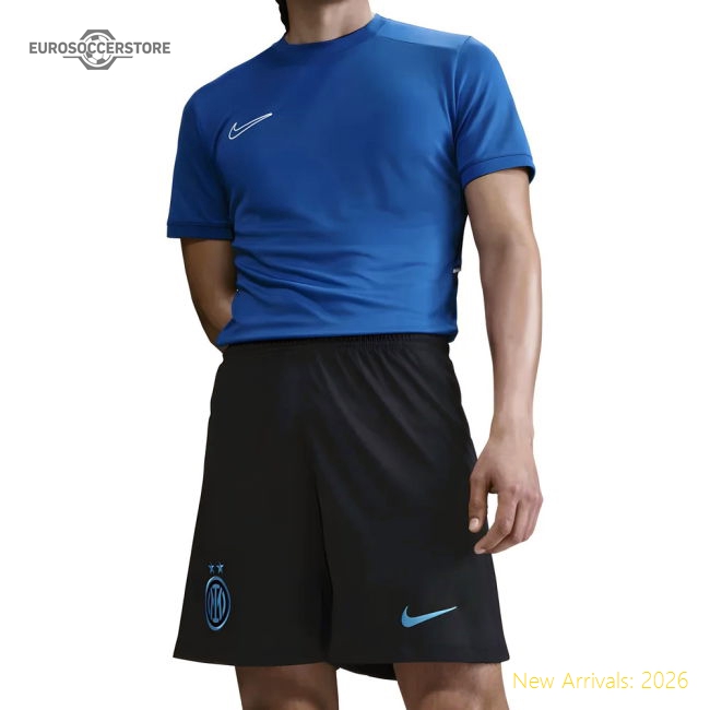 Performance Popular 2025-2026 Inter Milan Home Shorts (Black)
