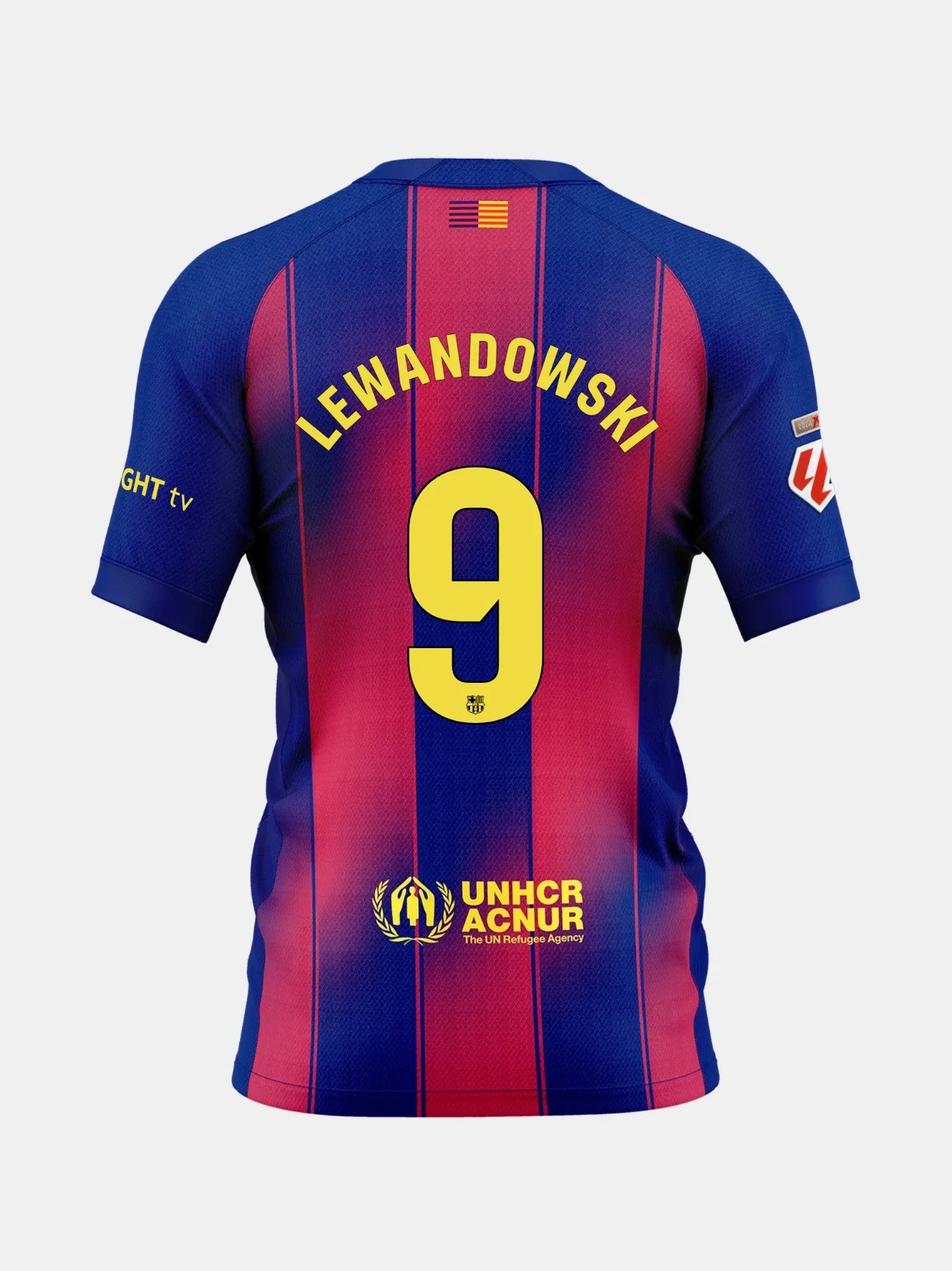 Barcelona Lewandowski #9 Home 2025/26 Soccer Jersey - La LigaAuthentic