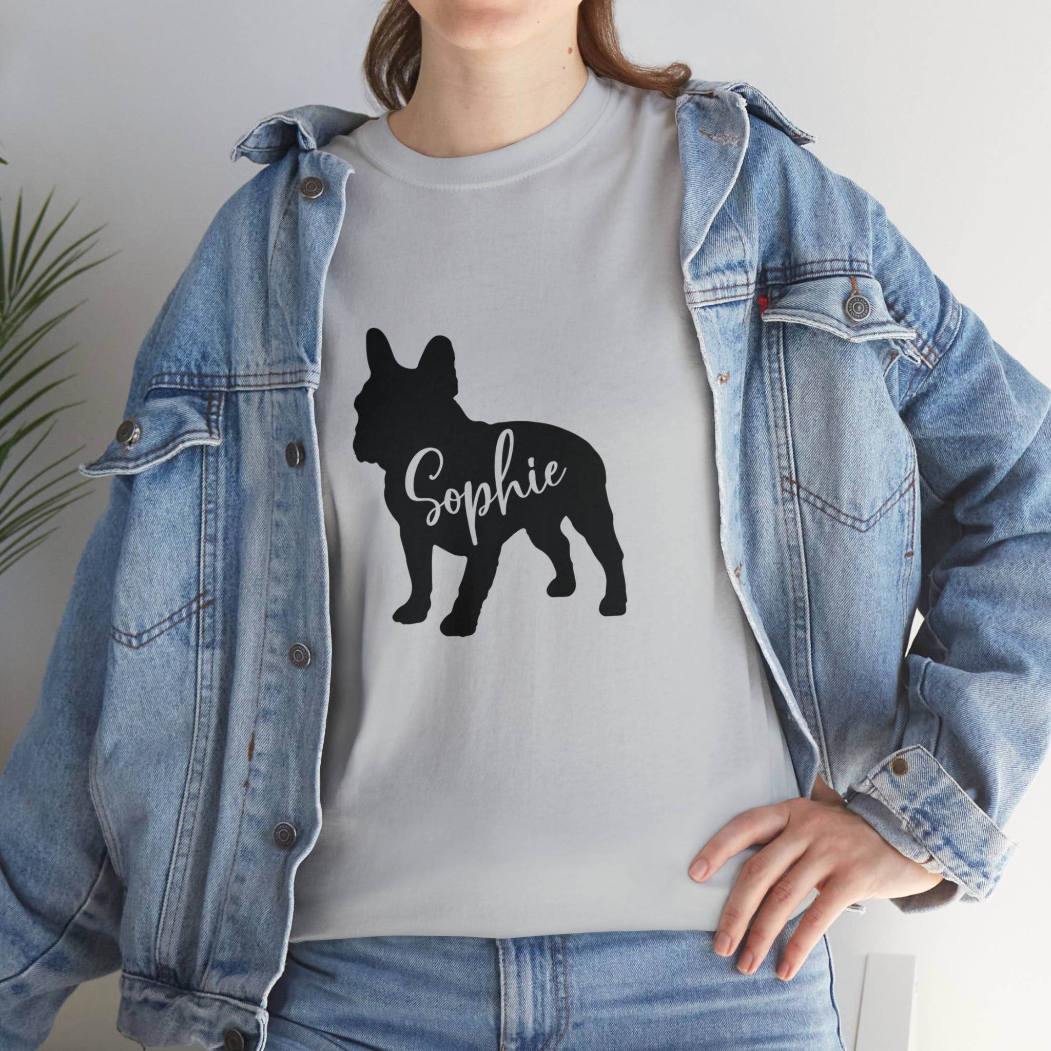 T-shirt With Frenchie Name - Premium Unisex Tshirt For Dog Lovers