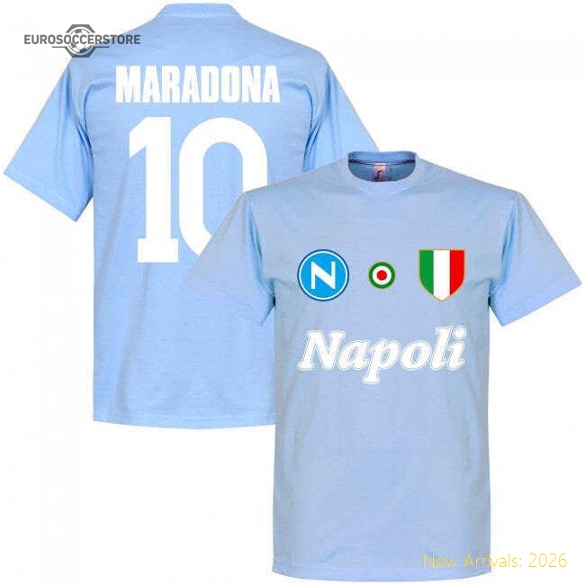 Elite Home Football Club Napoli Maradona Jersey Performance