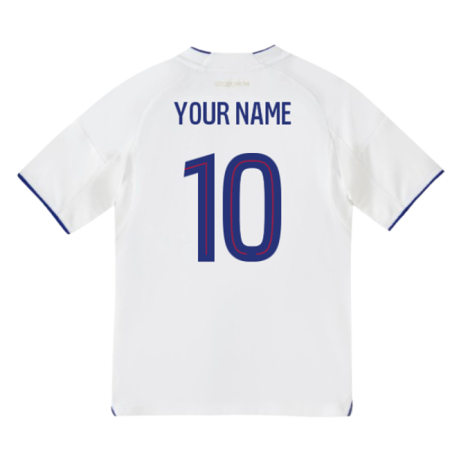 Popular 2025-2026 Olympique Lyon Home Shirt (Kids) (Your Name)