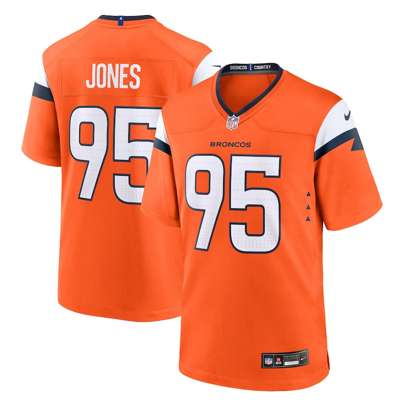 None Saivion Jones Record-Breaker DEN Broncos Professional Jersey