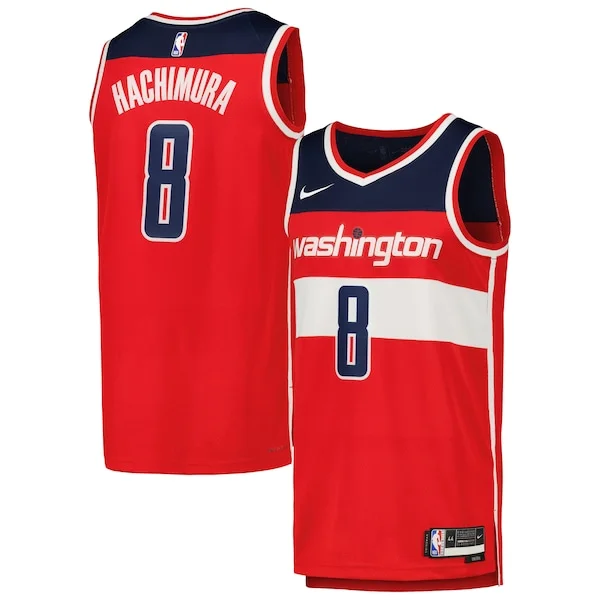 Rui Hachimura WAS Swingman Jersey - premium modern - Red workout