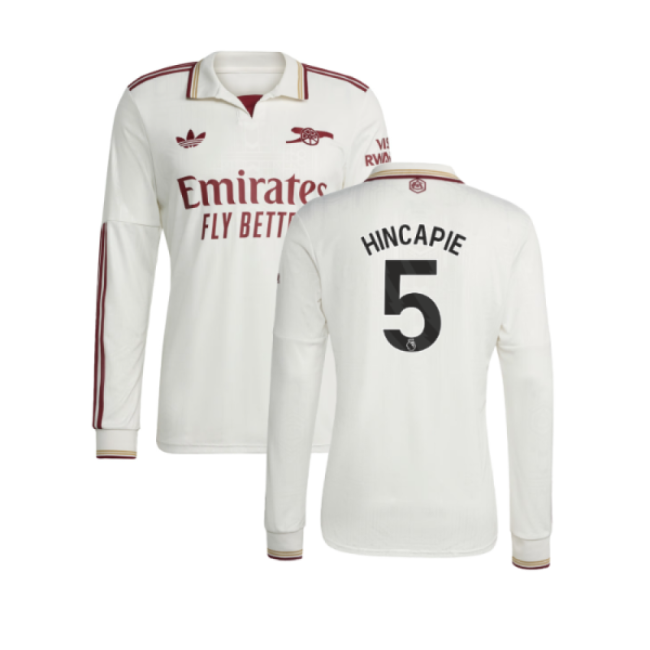 2025-2026 Arsenal Long Sleeve Third Shirt (Hincapie 5)