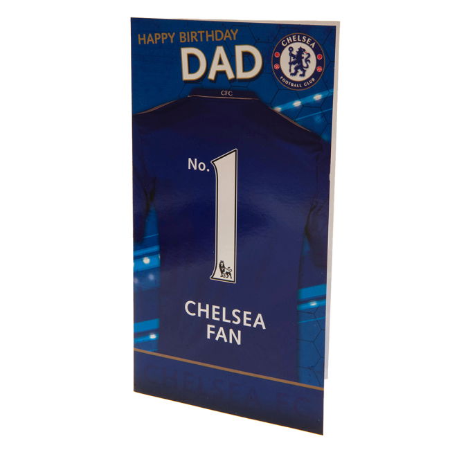 replica Chelsea FC No. 1 Dad Birthday Card