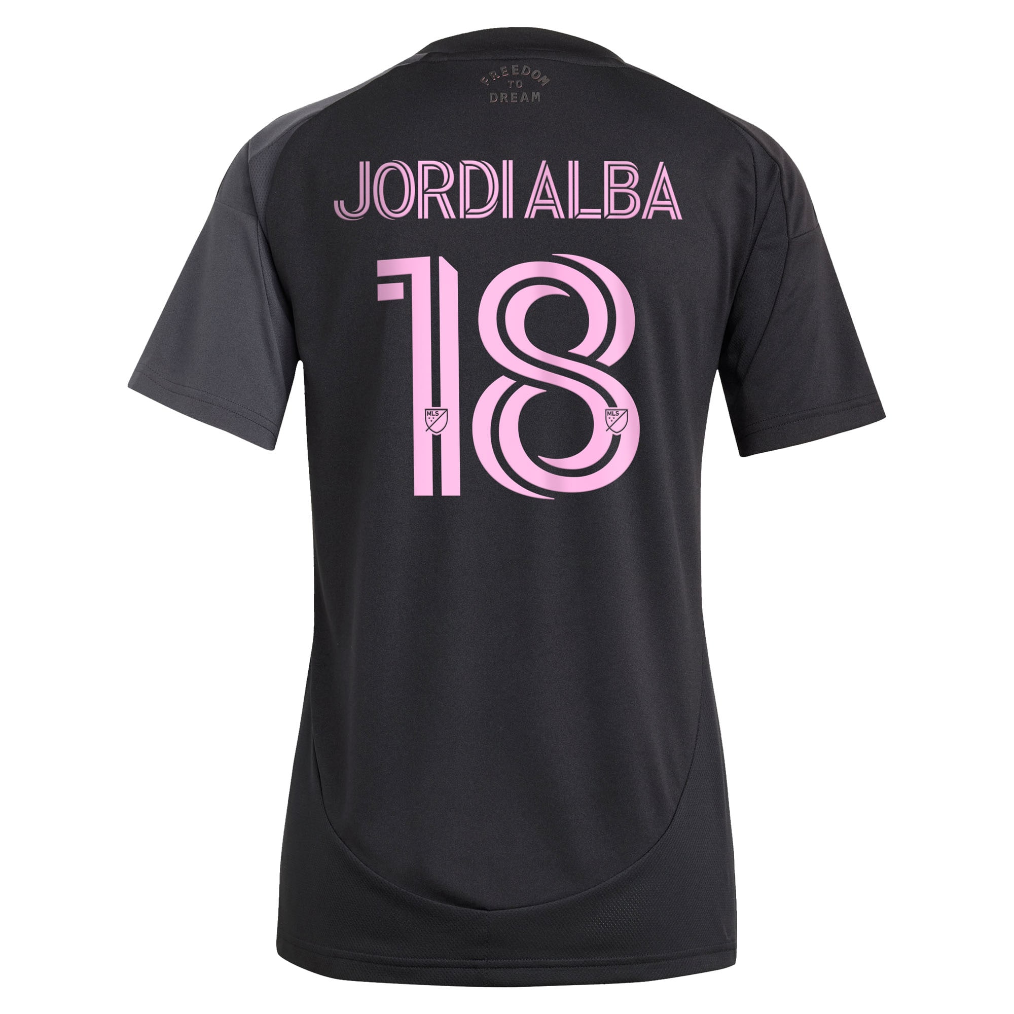 [SJH] Jordi Alba Ramos Inter Miami CF Women's 2025 The Fortitude Kit Replica Player Jersey - Black