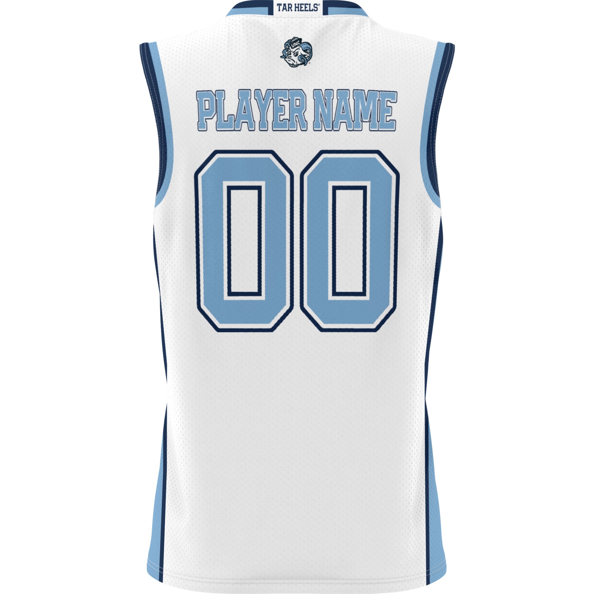 [NJP] Women's North Carolina Tar Heels GameDay Greats NIL Pick-A-Player Lightweight Men's Basketball Jersey - White