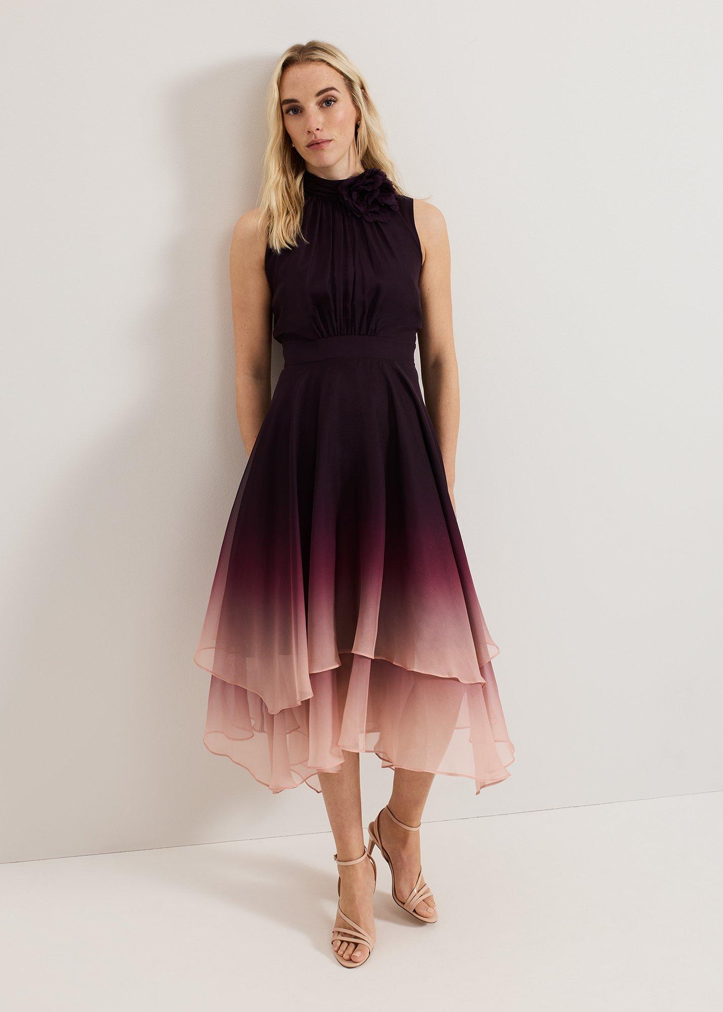 Maybel Ombre Corsage Chiffon Dres