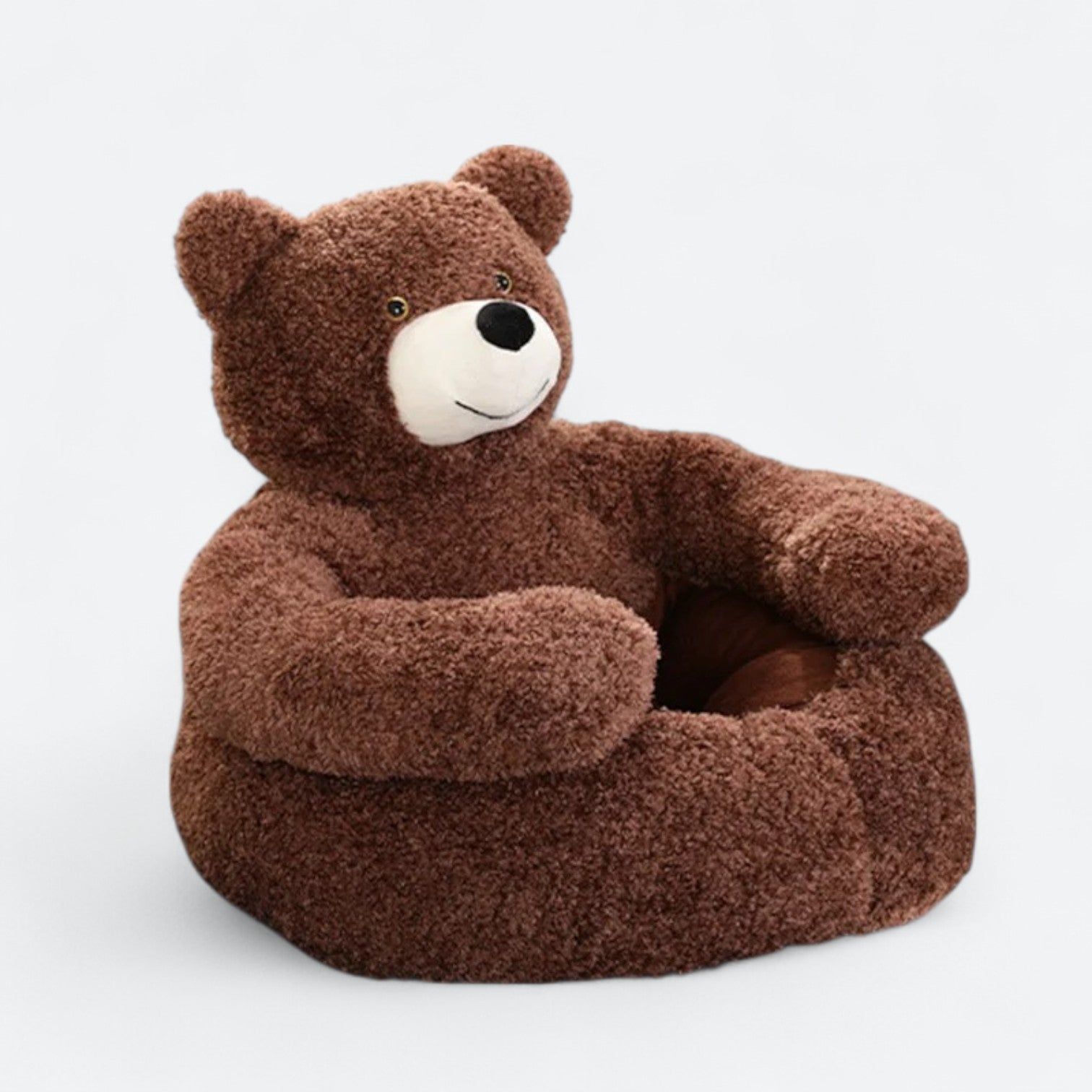 Soft French Bulldog Bear Hug Bed – Plush Winter-ready Cozy Dog House ...