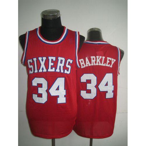 76ers Red Philadelphia 76ers #34 Jersey - On Sale NBA Fan Apparel
