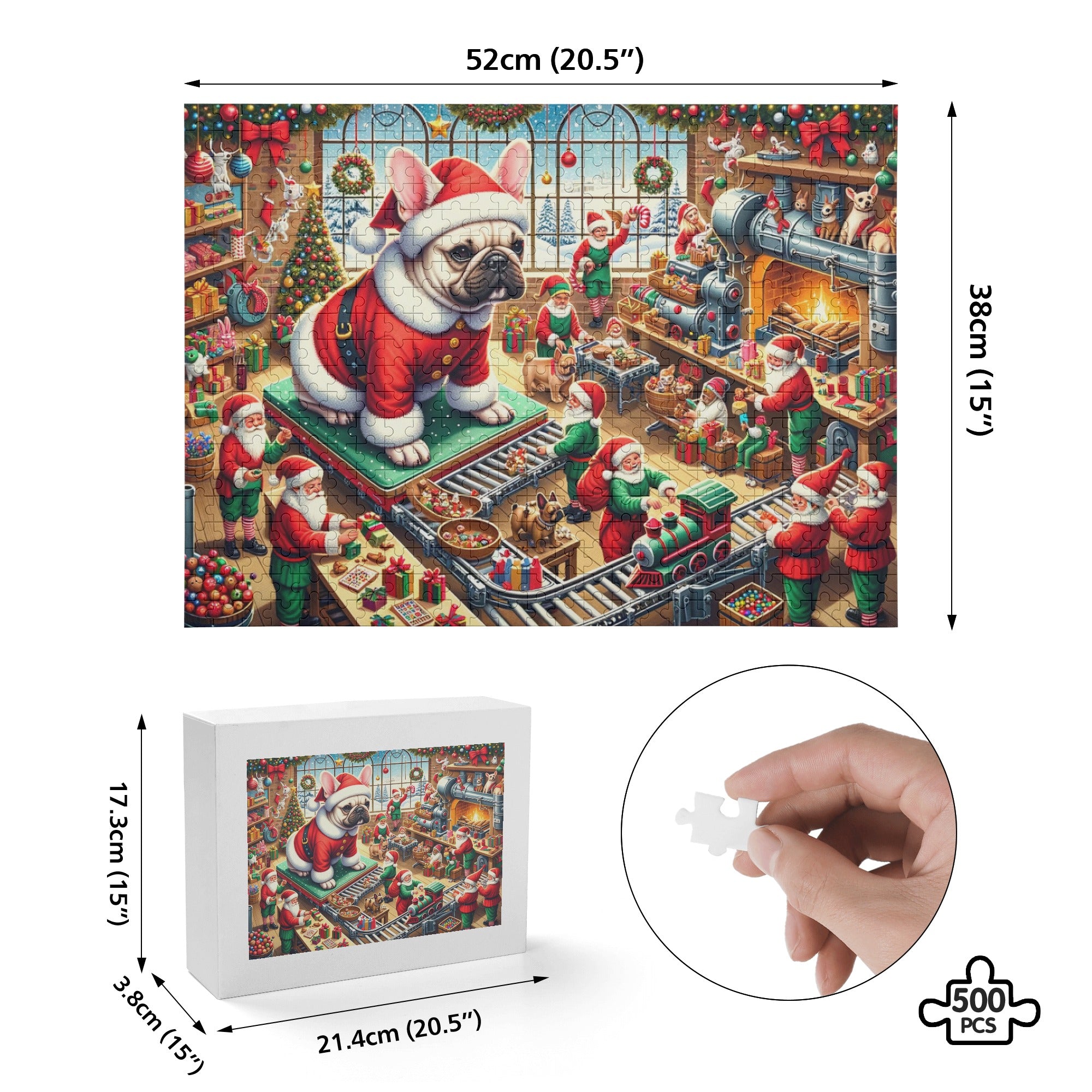 Rolf - Vet-recommended 500-piece Wooden Puzzle Indoor Use