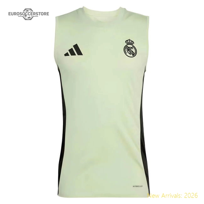 2025-2026 Real Madrid Sleeveless Training Jersey (almost Lime)