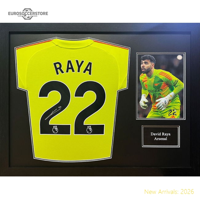 Arsenal Fc Raya Signed Shirt (Framed) Supporter Version