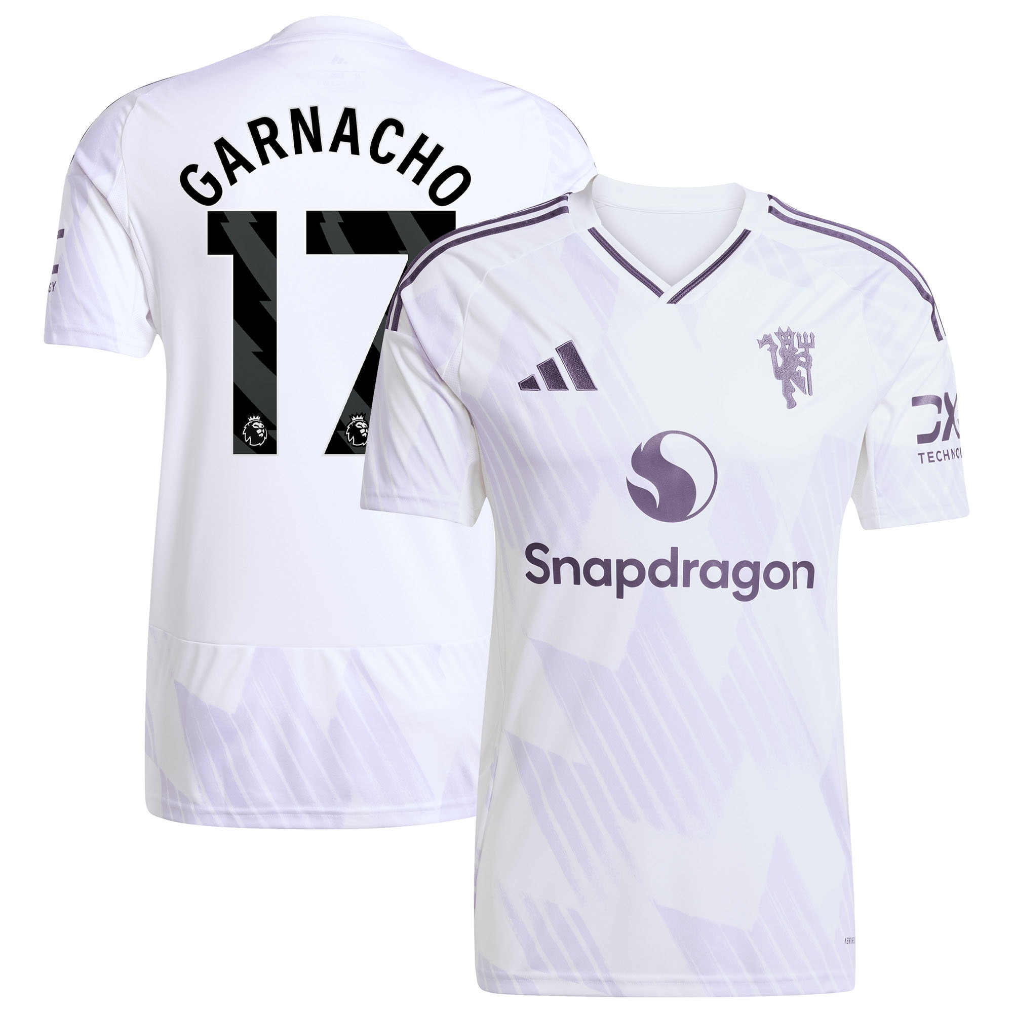 [SJH] Alejandro Garnacho Manchester United 2025/26 Away Replica Player Jersey - White