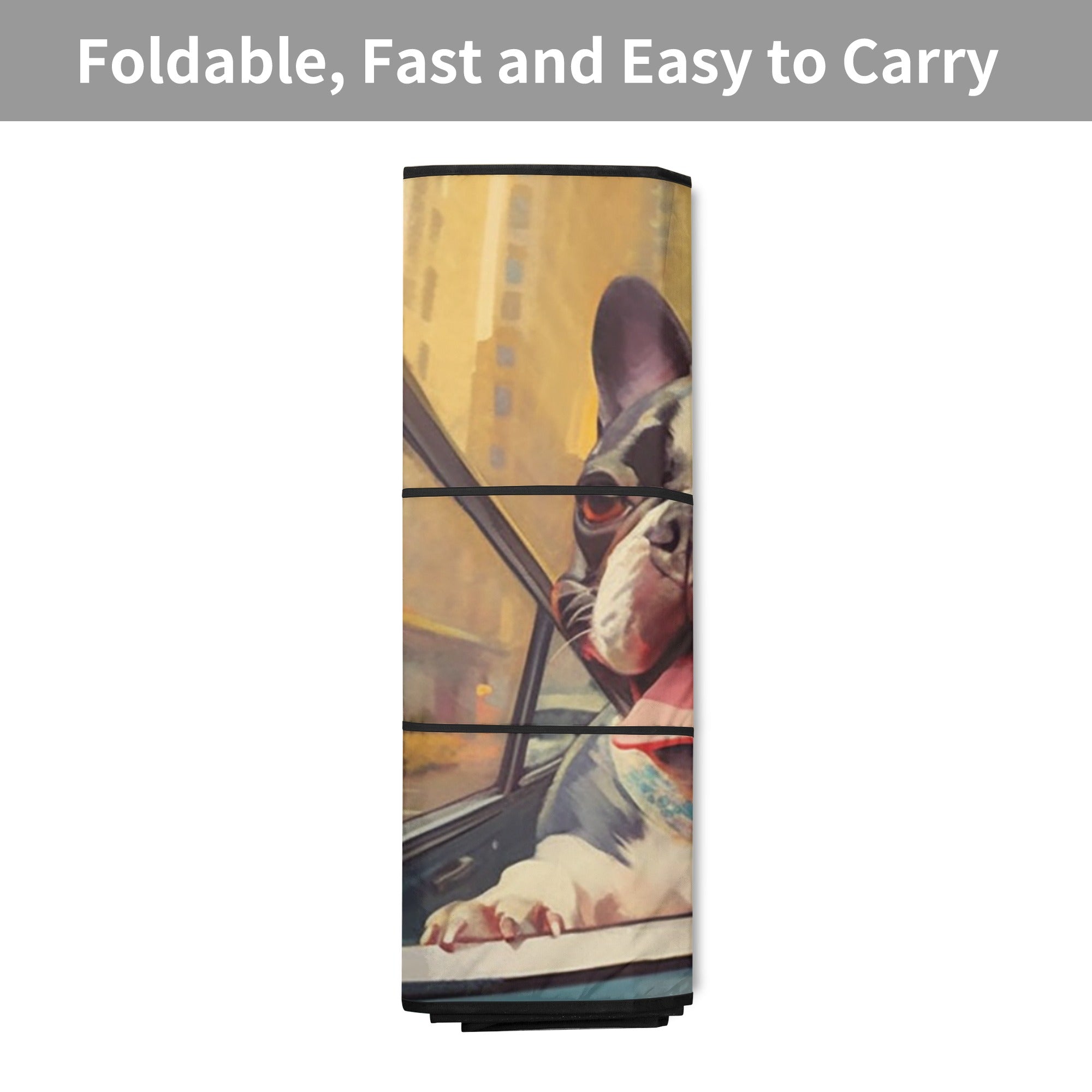 French Bulldog Leo Car Auto Sun Shade Practical Pet Supply