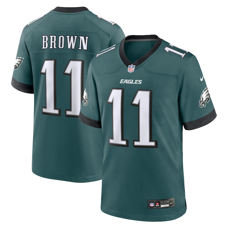 None A.J. Brown PHI Eagles Dynamic Top-Grade Jersey Football Apparel