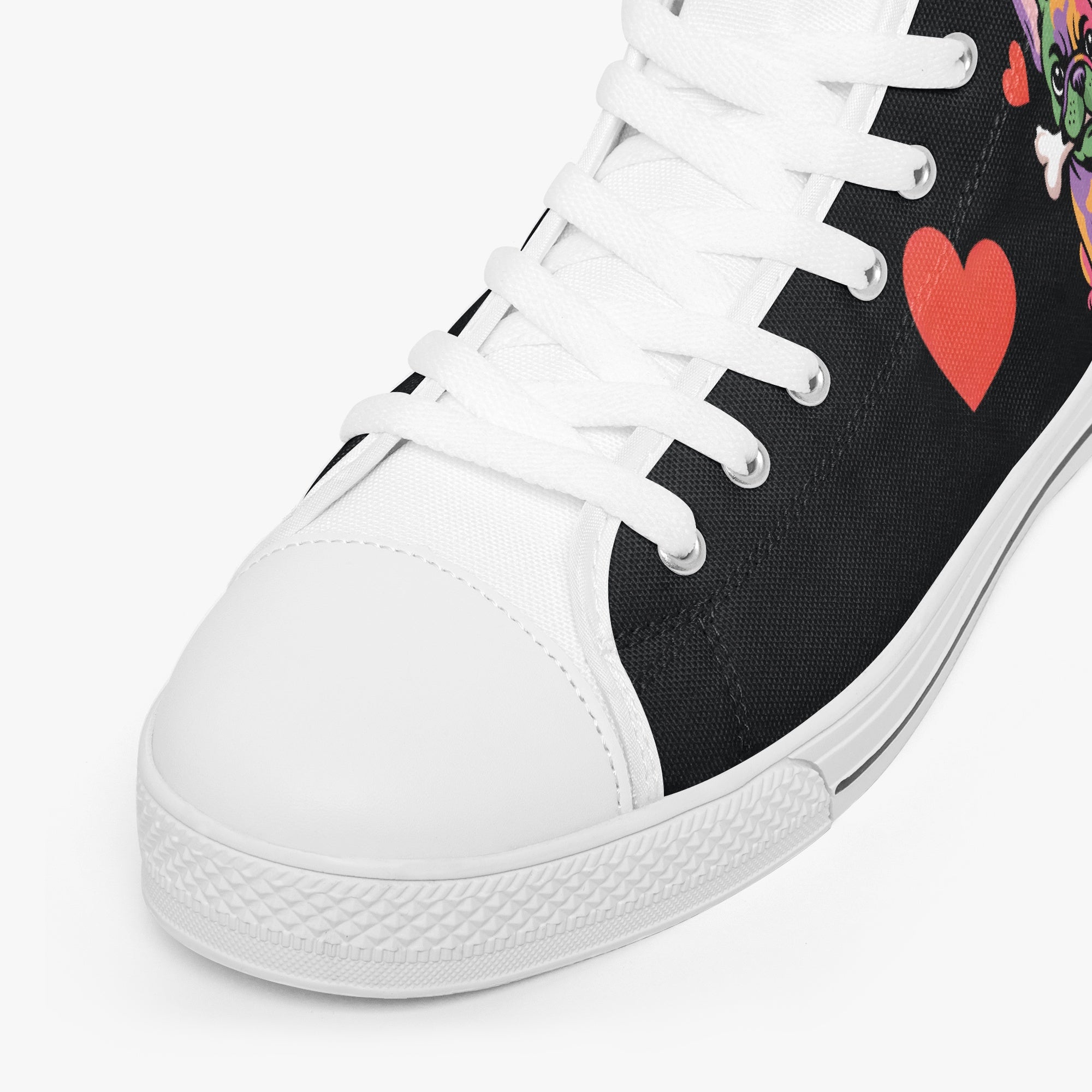 French Bulldog Lover Madalene Classic High Top Canvas Shoes Casual Footwear