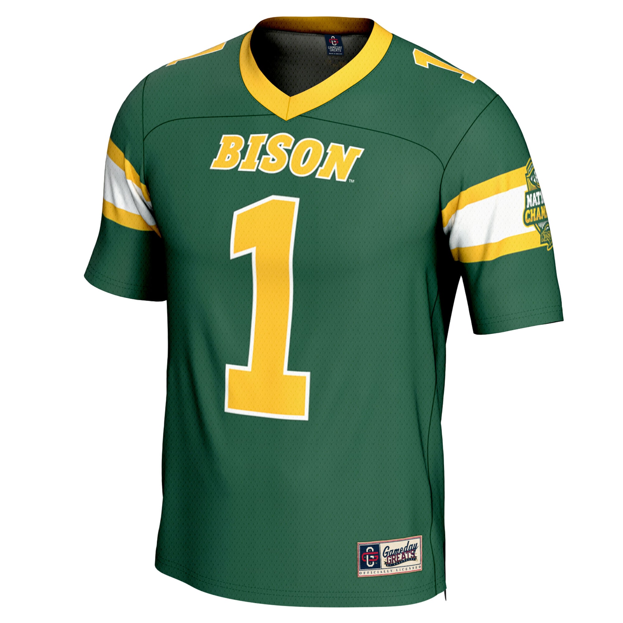 #1 NDSU Bison GameDay Greats Unisex 2024 NCAA FCS Football National Champions Lightweight Fashion Jersey - Green