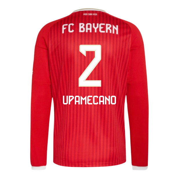 [DDJ] 2026-2027 Bayern Munich Long Sleeve Home Shirt (Upamecano 2)