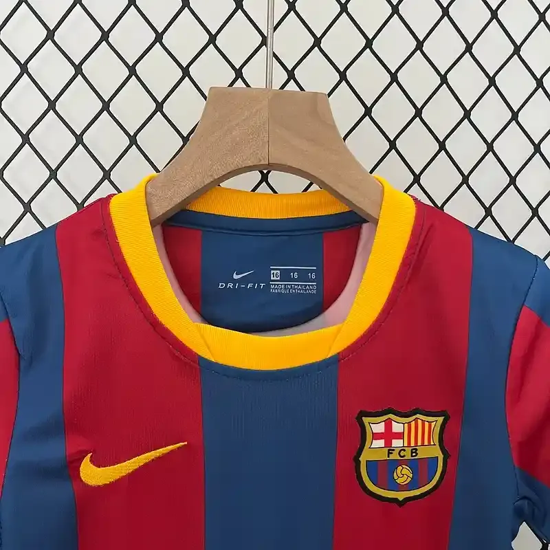 Cheap 2010-2011 Kids Barcelona Jersey retro kit