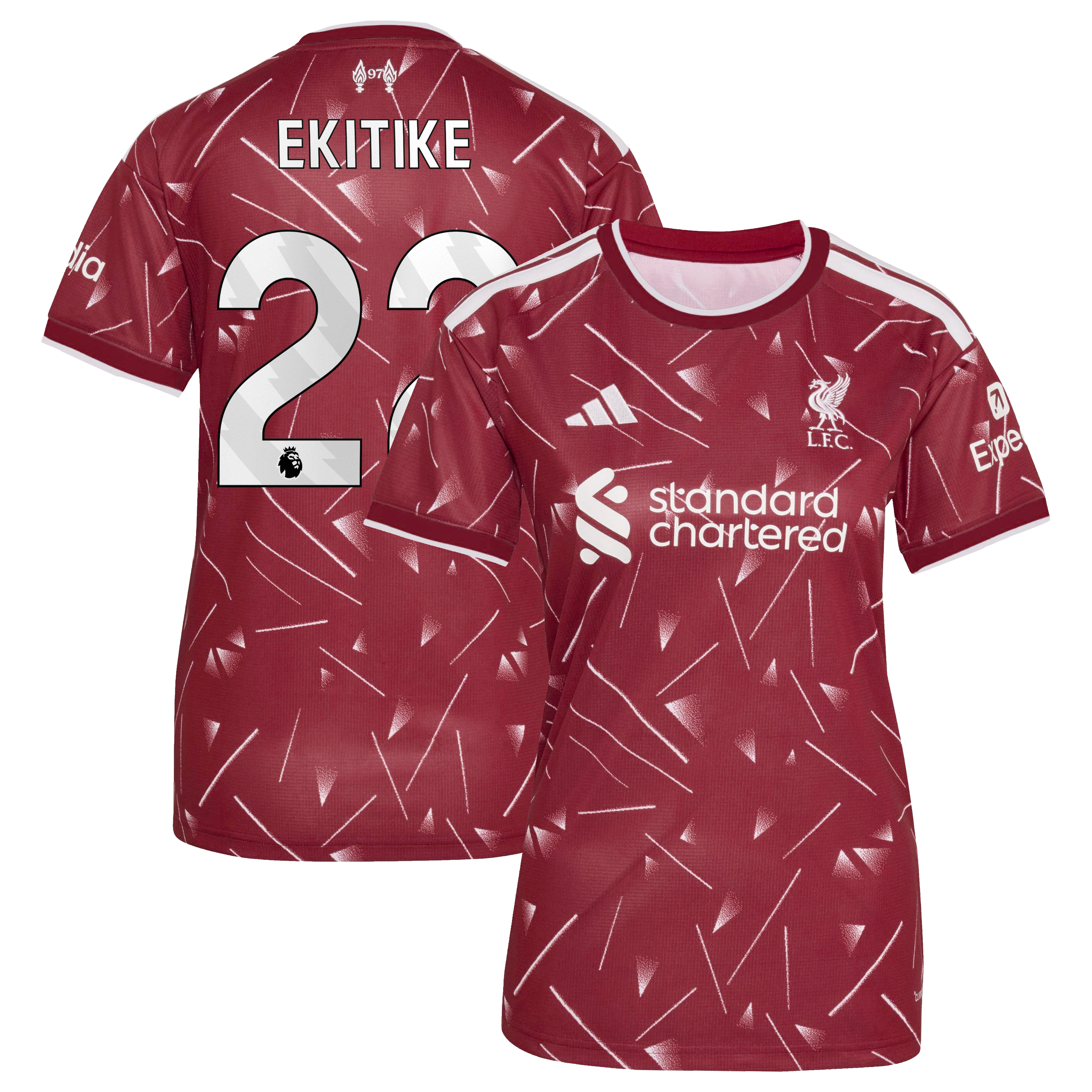 [SJH] Hugo Ekitike Liverpool Women's 2026/27 Home Replica Jersey - Red