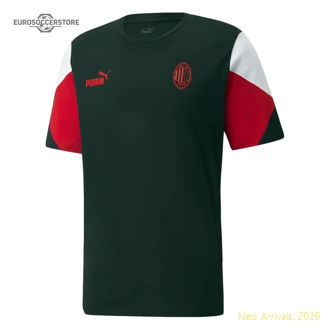 Match-Day Professional-Grade 2021-2022 Ac Milan Ftblculture Tee (Black)