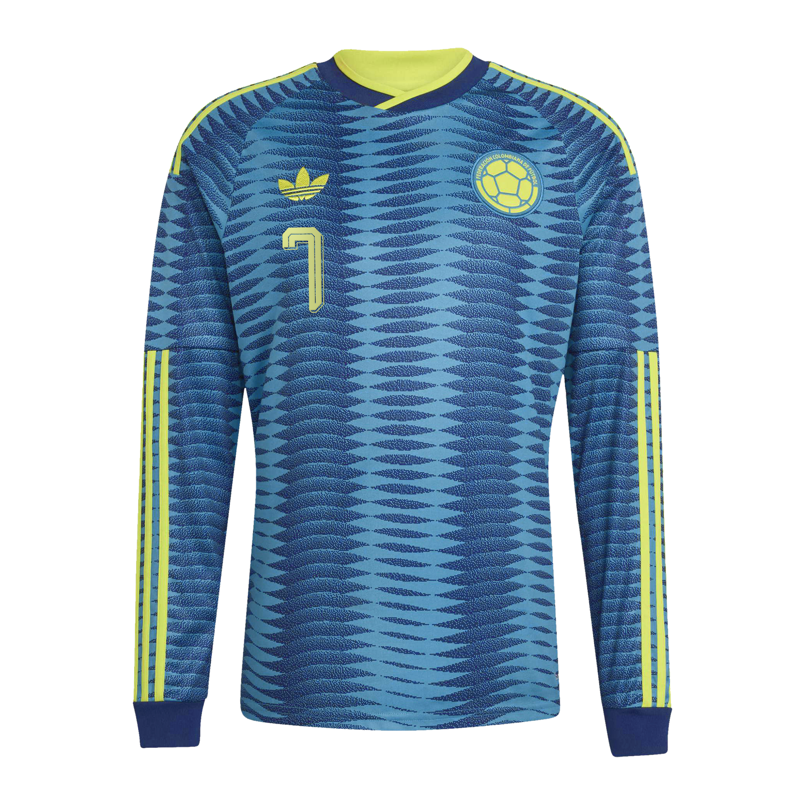 [SJH] Luis Diaz Colombia National Team 2026 Away Replica Long Sleeve Jersey - Turquoise