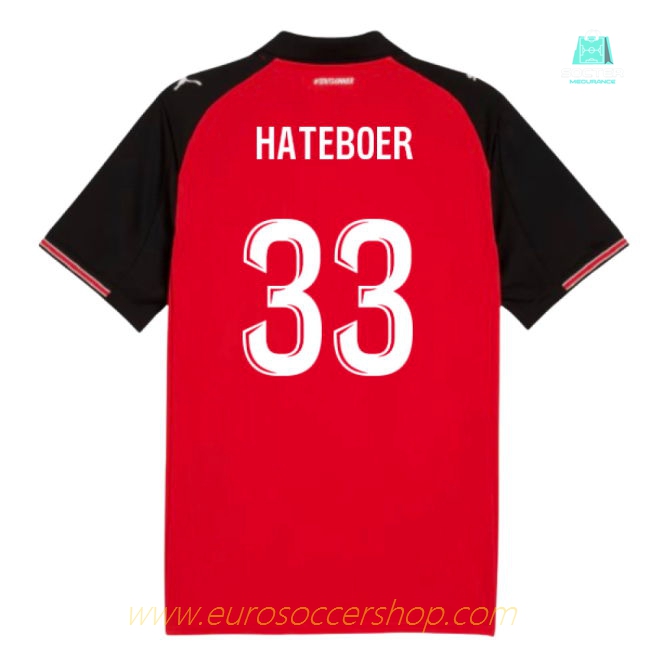 2025-2026 Stade Rennais Home Shirt (Hateboer 33)