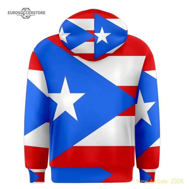 Puerto Rico Sublimated Flag Hoody - Official Design - Premium Collection