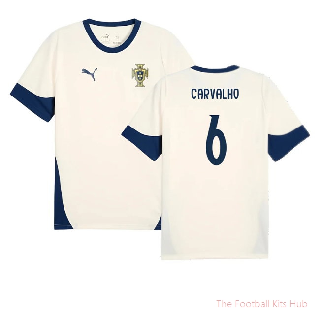 2025-2026 Portugal Training Jersey (Sugared Almond) (Carvalho 6)