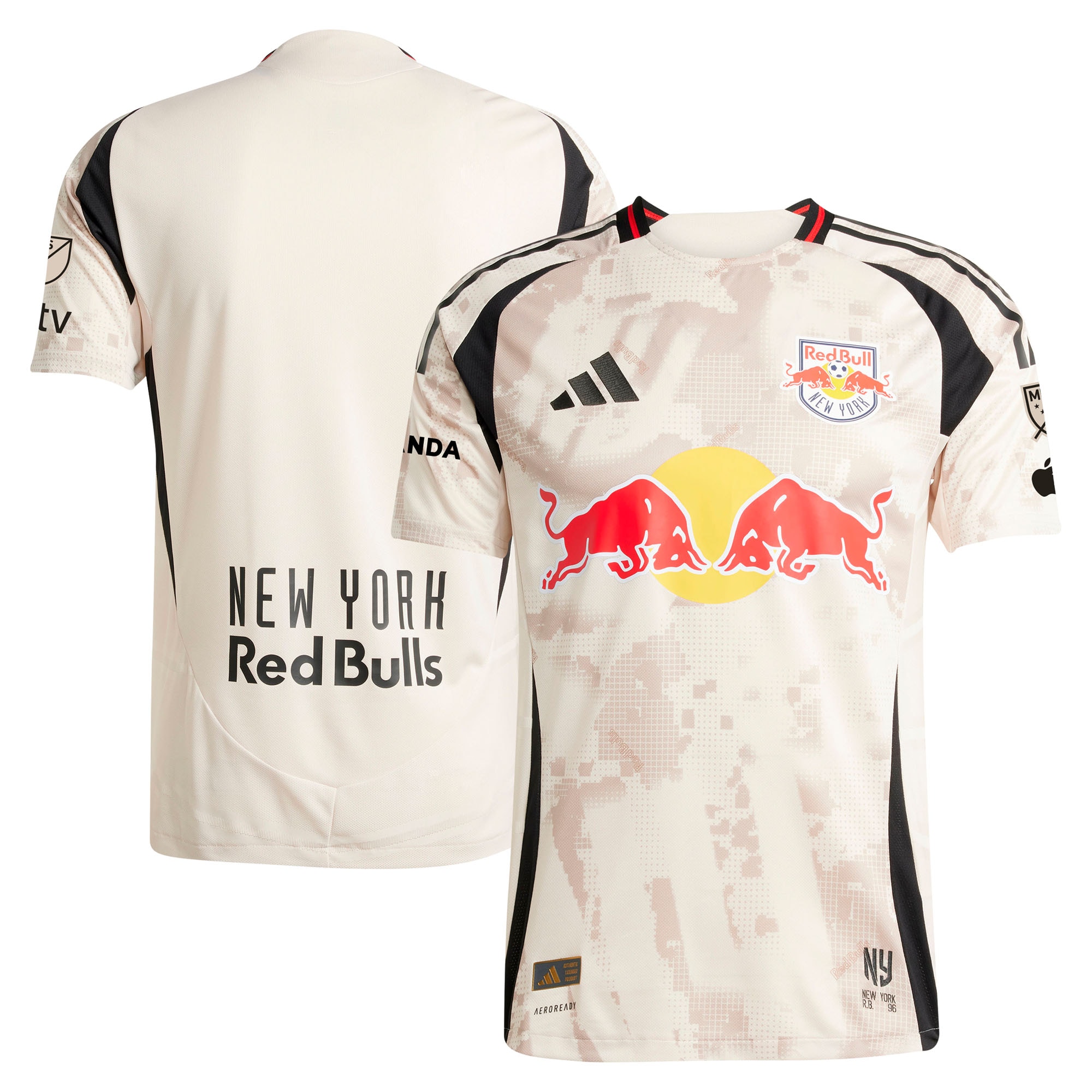 [JED] New York Red Bulls 2025 Stone Kit Authentic Jersey - Tan