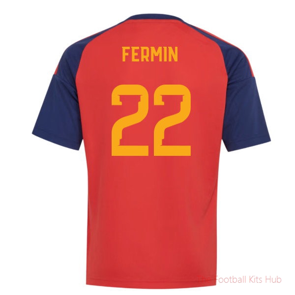 2026-2027 Spain Home Fan Jersey (Kids) (Fermin 22)
