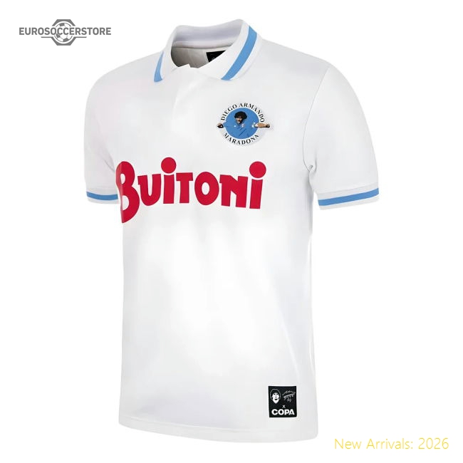 Popular Maradona X Copa Napoli 1986-87 Away Retro Football Shirt