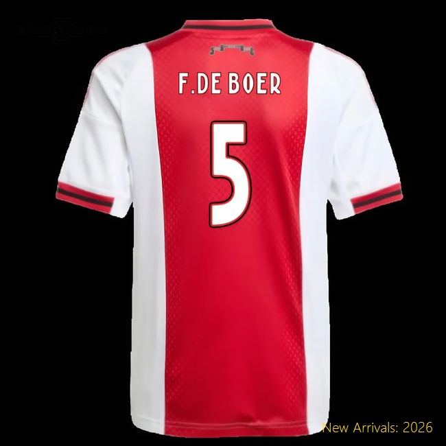 Afc Ajax Children 2025 Home Jersey Shirt Football Fan Supporter Collection