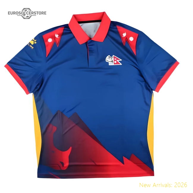 Outstanding 2024-2025 Nepal Cricket Polo Shirt (blue) - Supporter Edition