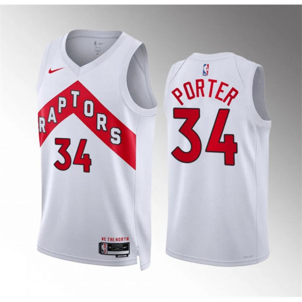Professional Grade Men's TOR #34 Jontay White Basketball Jersey