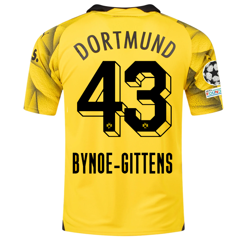 Borussia Dortmund Patches 2023-2024 UCL Third Jersey – Authentic Shirt