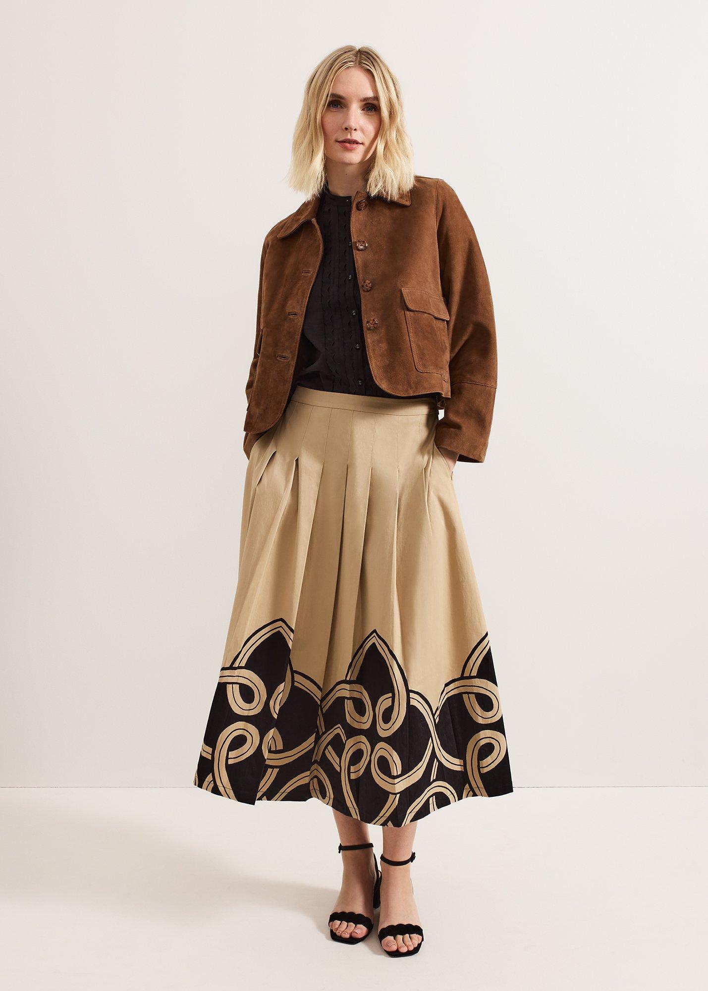 Sophia Print Skirt