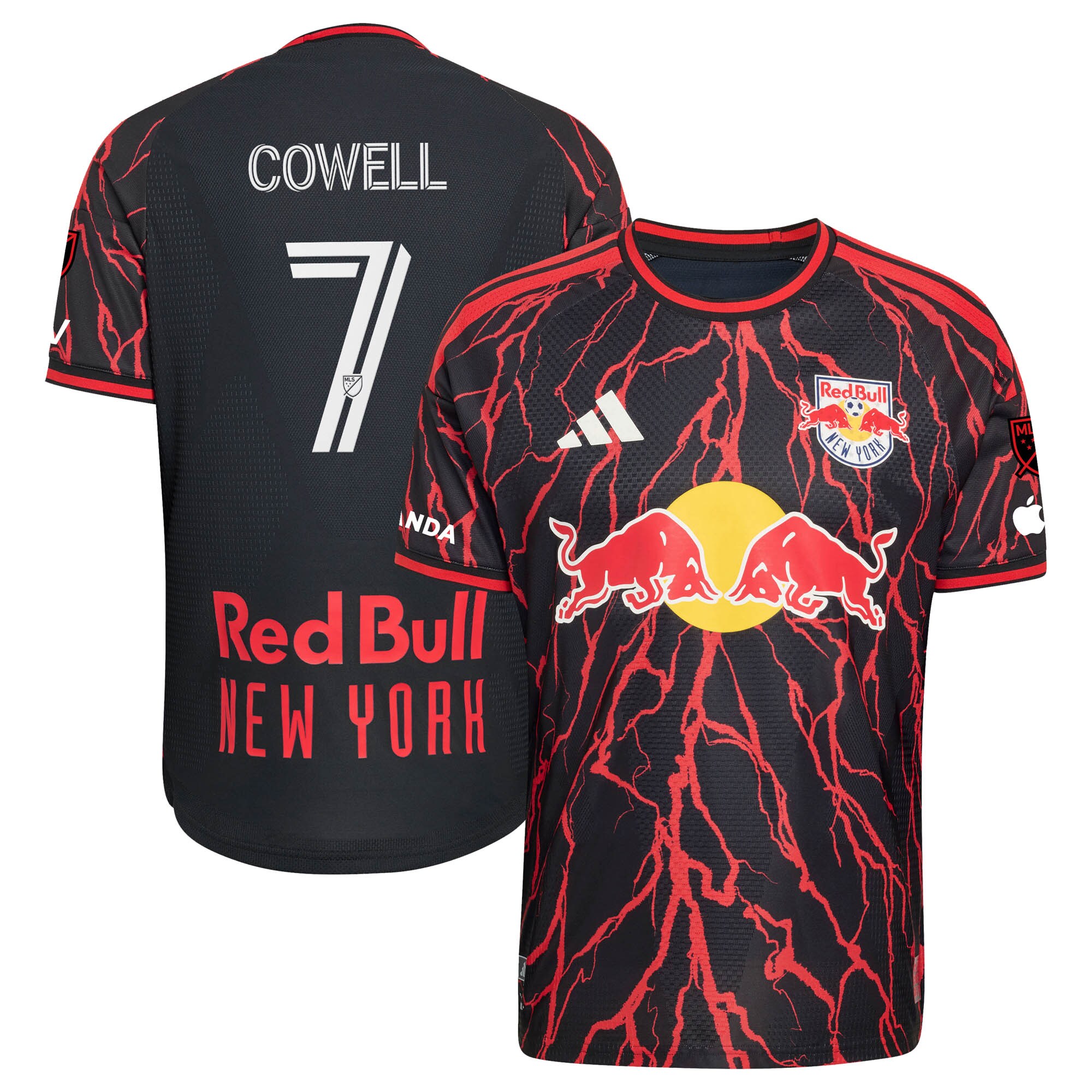 [SJH] Cade Cowell New York Red Bulls 2026 The Rooted Kit On-Field Authentic Patch Jersey - Black
