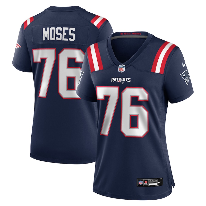 None Morgan Moses NE Patriots Energetic Officially Licensed Jersey