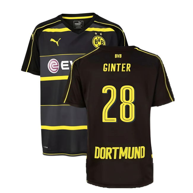 Authentic 2025-2026 Borussia Dortmund Away With Classic Design -