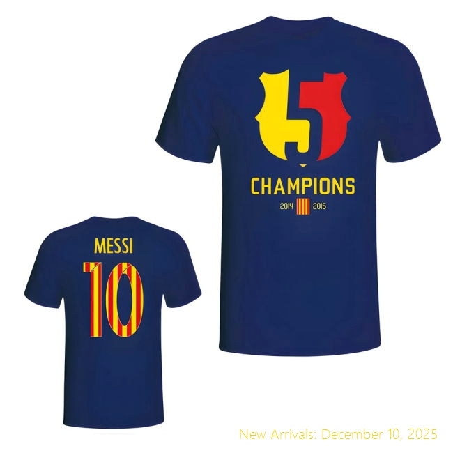 Durable Barca Barcelona 2015 Lionel Messi Champions Tee (Navy)