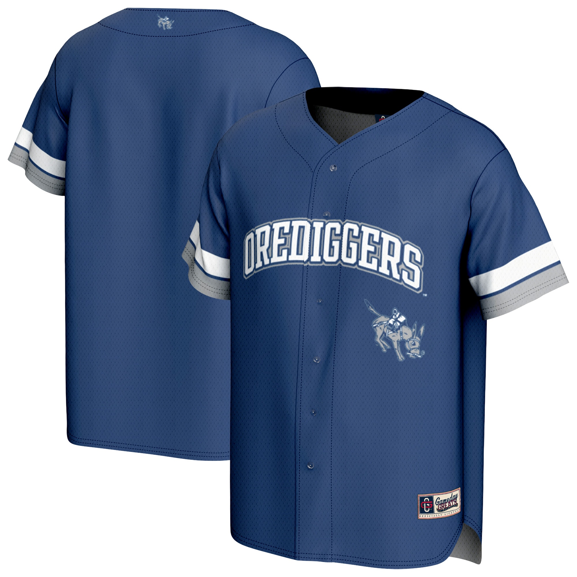 [NJP] Colorado School of Mines Orediggers GameDay Greats Spirit Baseball Jersey - Blue