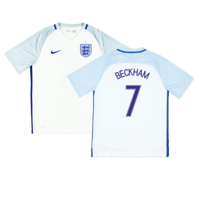 England 2016-17 Home Shirt ((Fair) XXL) (Beckham 7)